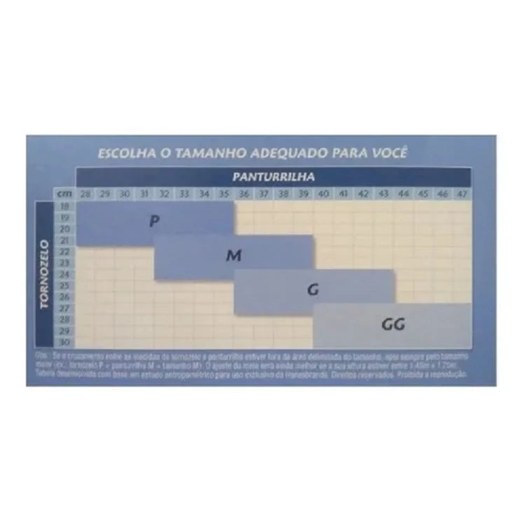 Meia Kendall 3/4 de Suave Compressão – Sem Ponteira (13-17 mmHg)