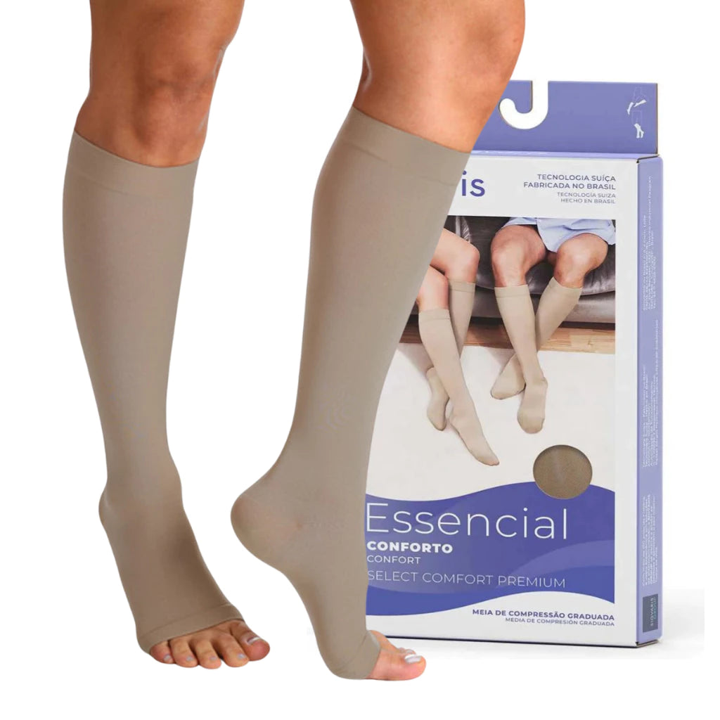 Meia Compressiva 3/4 AD 20-30mmHg Sigvaris Select Comfort – Pé Aberto