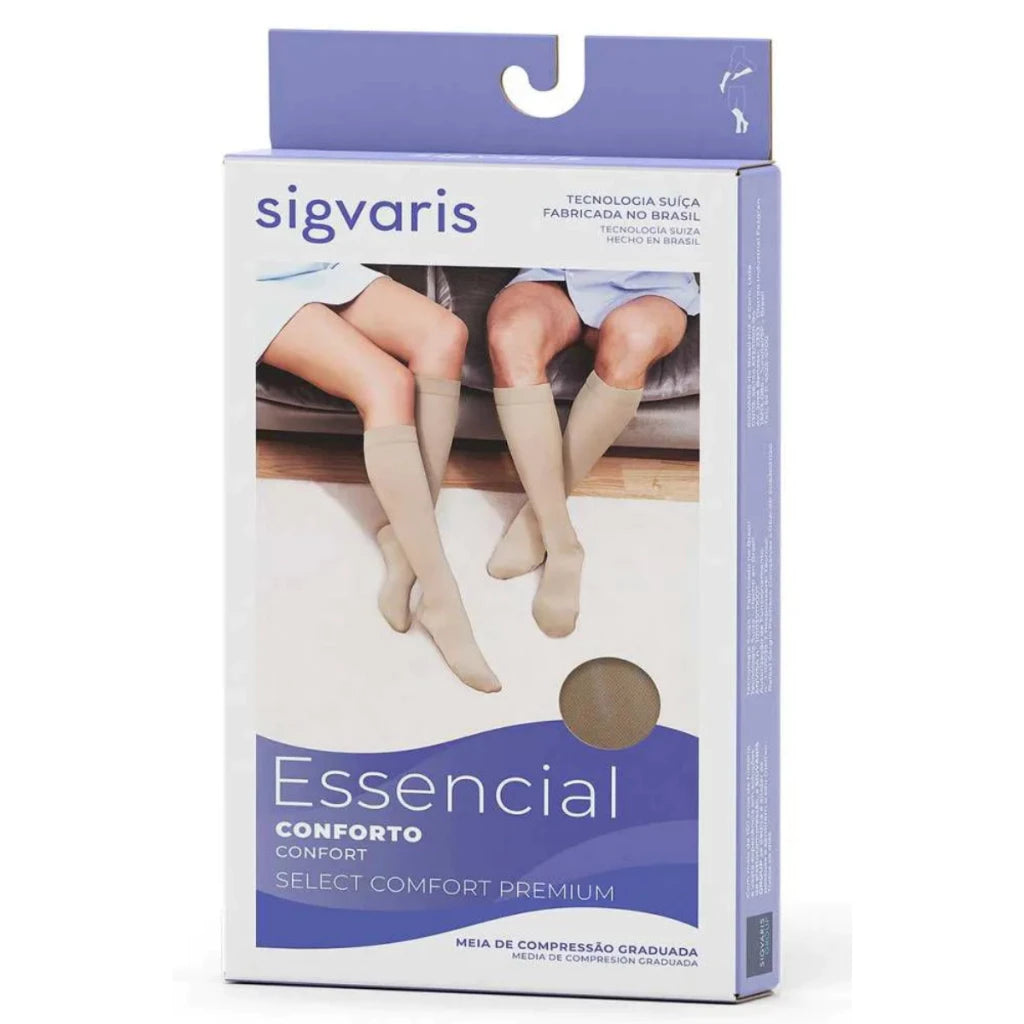 Meia Compressiva 3/4 AD 20-30mmHg Sigvaris Select Comfort – Pé Aberto